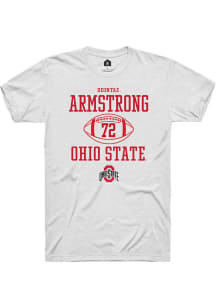 Deontae Armstrong  Ohio State Buckeyes White Rally NIL Sport Icon Short Sleeve T Shirt