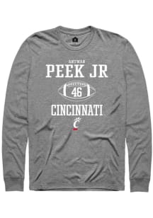 Antwan Peek Jr.  Cincinnati Bearcats Graphite Rally NIL Sport Icon Long Sleeve T Shirt