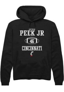 Antwan Peek Jr.  Rally Cincinnati Bearcats Mens Black NIL Sport Icon Long Sleeve Hoodie