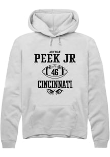 Antwan Peek Jr.  Rally Cincinnati Bearcats Mens White NIL Sport Icon Long Sleeve Hoodie
