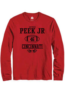 Antwan Peek Jr.  Cincinnati Bearcats Red Rally NIL Sport Icon Long Sleeve T Shirt