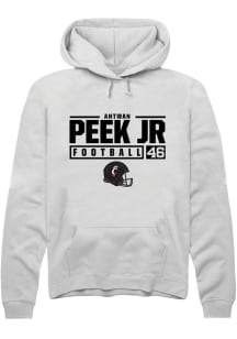 Antwan Peek Jr.  Rally Cincinnati Bearcats Mens White NIL Stacked Box Long Sleeve Hoodie
