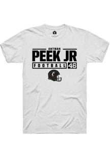 Antwan Peek Jr.  Cincinnati Bearcats White Rally NIL Stacked Box Short Sleeve T Shirt