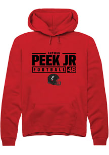 Antwan Peek Jr.  Rally Cincinnati Bearcats Mens Red NIL Stacked Box Long Sleeve Hoodie