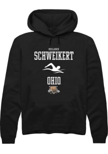 Melanie Schweikert  Rally Ohio Bobcats Mens Black NIL Sport Icon Long Sleeve Hoodie