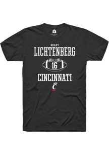 Brady Lichtenberg  Cincinnati Bearcats Black Rally NIL Sport Icon Short Sleeve T Shirt