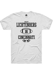 Brady Lichtenberg  Cincinnati Bearcats White Rally NIL Sport Icon Short Sleeve T Shirt