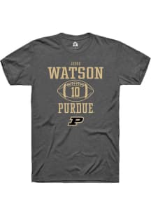 Jesse Watson  Purdue Boilermakers Dark Grey Rally NIL Sport Icon Short Sleeve T Shirt