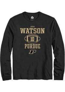 Jesse Watson  Purdue Boilermakers Black Rally NIL Sport Icon Long Sleeve T Shirt