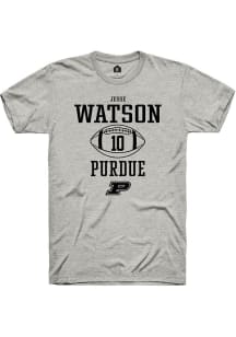 Jesse Watson  Purdue Boilermakers Ash Rally NIL Sport Icon Short Sleeve T Shirt
