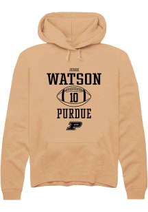 Jesse Watson  Rally Purdue Boilermakers Mens Gold NIL Sport Icon Long Sleeve Hoodie
