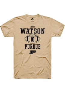 Jesse Watson  Purdue Boilermakers Gold Rally NIL Sport Icon Short Sleeve T Shirt