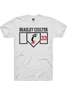 Bradley Coulter  Cincinnati Bearcats White Rally NIL Playing Field Short Sleeve T Shirt