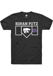Rohan Putz  K-State Wildcats Black Rally NIL Playing Field Short Sleeve T Shirt