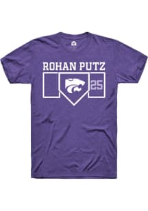 Rohan Putz  K-State Wildcats Purple Rally NIL Playing Field Short Sleeve T Shirt