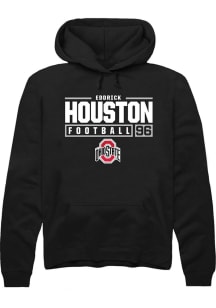 Eddrick Houston  Rally Ohio State Buckeyes Mens Black NIL Stacked Box Long Sleeve Hoodie