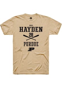 Enas Hayden  Purdue Boilermakers Gold Rally NIL Sport Icon Short Sleeve T Shirt