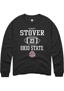 Garrett Stover  Rally Ohio State Buckeyes Mens Black NIL Sport Icon Long Sleeve Crew Sweatshirt