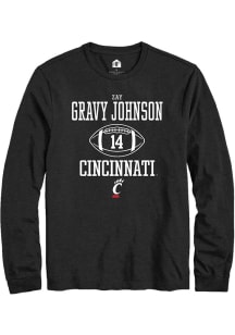 Zay Gravy Johnson  Cincinnati Bearcats Black Rally NIL Sport Icon Long Sleeve T Shirt