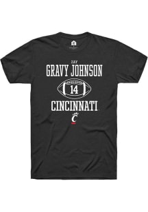 Zay Gravy Johnson  Cincinnati Bearcats Black Rally NIL Sport Icon Short Sleeve T Shirt