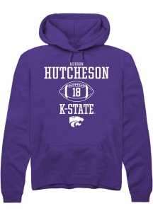 Hudson Hutcheson  Rally K-State Wildcats Mens Purple NIL Sport Icon Long Sleeve Hoodie