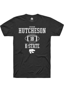 Hudson Hutcheson  K-State Wildcats Black Rally NIL Sport Icon Short Sleeve T Shirt