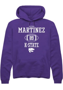 Zayden Martinez  Rally K-State Wildcats Mens Purple NIL Sport Icon Long Sleeve Hoodie