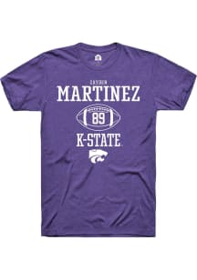 Zayden Martinez  K-State Wildcats Purple Rally NIL Sport Icon Short Sleeve T Shirt