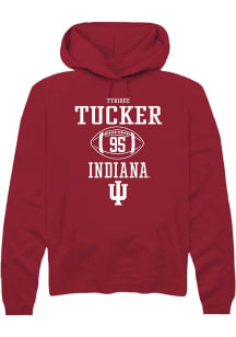 Tyrique Tucker  Rally Indiana Hoosiers Mens Red NIL Sport Icon Long Sleeve Hoodie