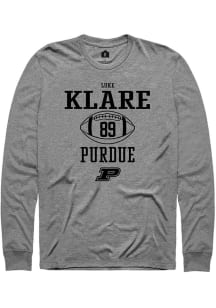 Luke Klare  Purdue Boilermakers Graphite Rally NIL Sport Icon Long Sleeve T Shirt