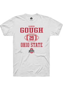 Glorien Gough  Ohio State Buckeyes White Rally NIL Sport Icon Short Sleeve T Shirt