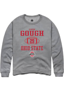 Glorien Gough  Rally Ohio State Buckeyes Mens Graphite NIL Sport Icon Long Sleeve Crew Sweatshirt