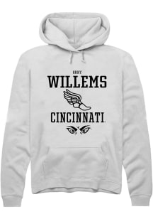 Orry Willems  Rally Cincinnati Bearcats Mens White NIL Sport Icon Long Sleeve Hoodie