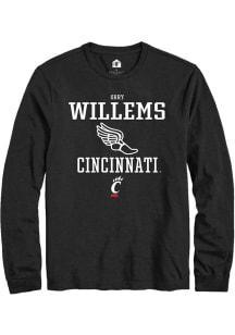 Orry Willems  Cincinnati Bearcats Black Rally NIL Sport Icon Long Sleeve T Shirt