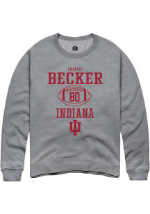 Charlie Becker  Rally Indiana Hoosiers Mens Graphite NIL Sport Icon Long Sleeve Crew Sweatshirt