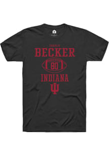 Charlie Becker  Indiana Hoosiers Black Rally NIL Sport Icon Short Sleeve T Shirt