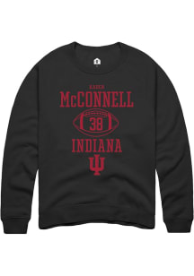 Kaden McConnell  Rally Indiana Hoosiers Mens Black NIL Sport Icon Long Sleeve Crew Sweatshirt