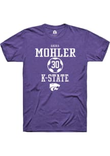 Andra Mohler  K-State Wildcats Purple Rally NIL Sport Icon Short Sleeve T Shirt