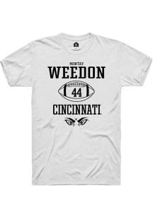 Montay Weedon  Cincinnati Bearcats White Rally NIL Sport Icon Short Sleeve T Shirt