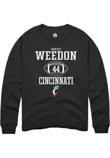 Montay Weedon  Rally Cincinnati Bearcats Mens Black NIL Sport Icon Long Sleeve Crew Sweatshirt
