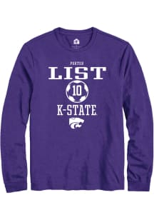 Porter List  K-State Wildcats Purple Rally NIL Sport Icon Long Sleeve T Shirt