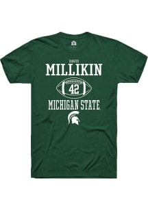 David Millikin  Michigan State Spartans Green Rally NIL Sport Icon Short Sleeve T Shirt