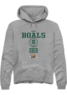 Chase Boals  Rally Ohio Bobcats Mens Graphite NIL Sport Icon Long Sleeve Hoodie