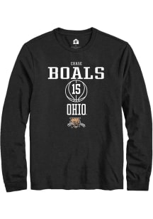 Chase Boals  Ohio Bobcats Black Rally NIL Sport Icon Long Sleeve T Shirt