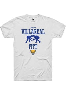 Jordan Villareal  Pitt Panthers White Rally NIL Sport Icon Short Sleeve T Shirt