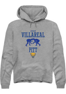 Jordan Villareal  Rally Pitt Panthers Mens Graphite NIL Sport Icon Long Sleeve Hoodie