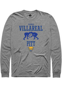 Jordan Villareal  Pitt Panthers Graphite Rally NIL Sport Icon Long Sleeve T Shirt