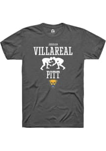 Jordan Villareal  Pitt Panthers Dark Grey Rally NIL Sport Icon Short Sleeve T Shirt
