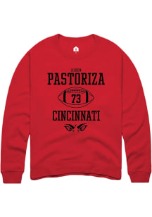 Aiden Pastoriza  Rally Cincinnati Bearcats Mens Red NIL Sport Icon Long Sleeve Crew Sweatshirt