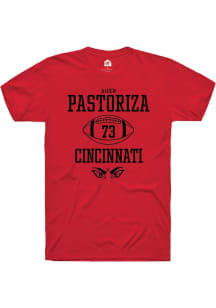 Aiden Pastoriza  Cincinnati Bearcats Red Rally NIL Sport Icon Short Sleeve T Shirt